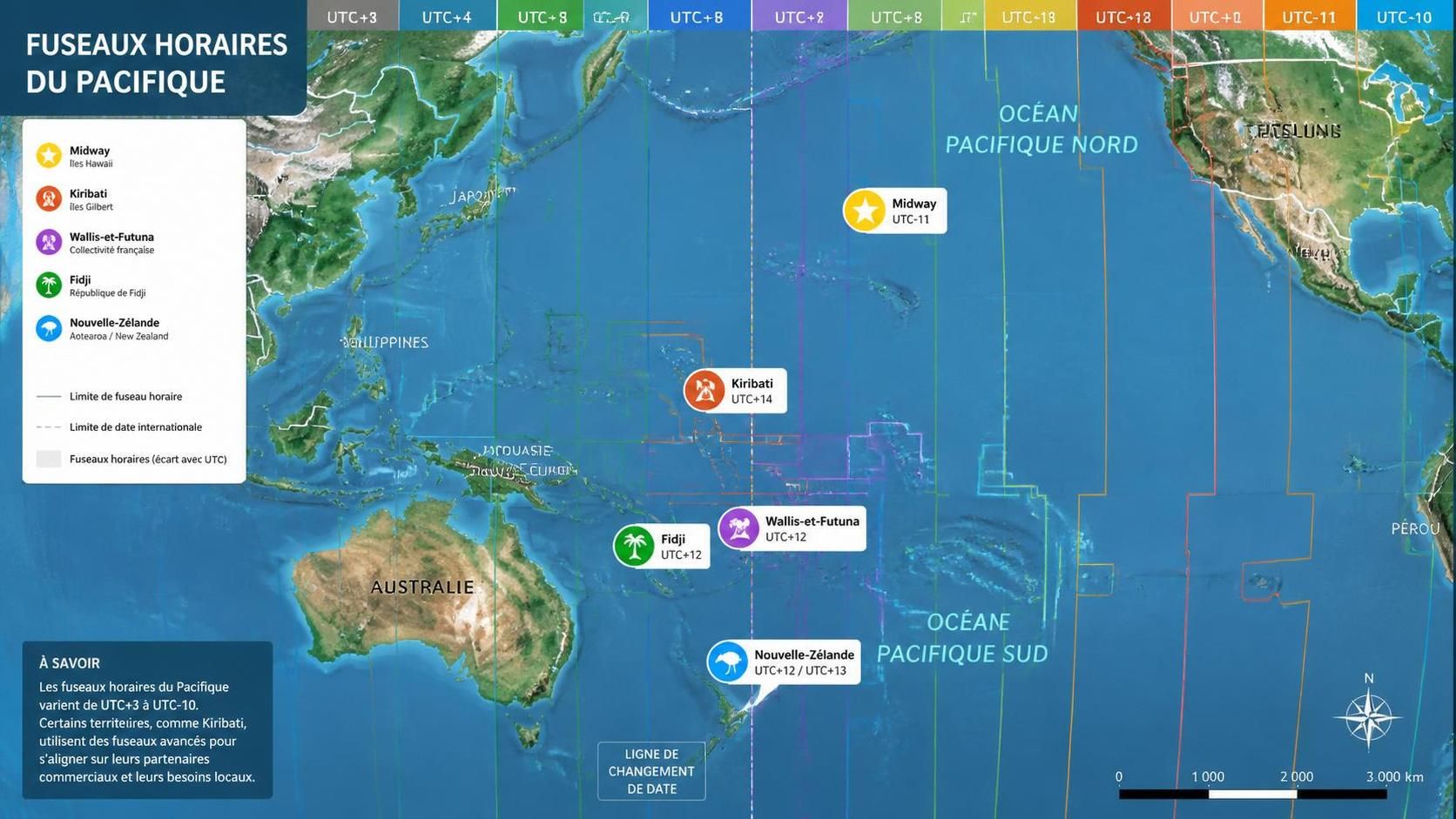 découvrez quels territoires dans le monde ont un décalage horaire de 12 heures avec la france et comment cela influence vos communications et voyages.