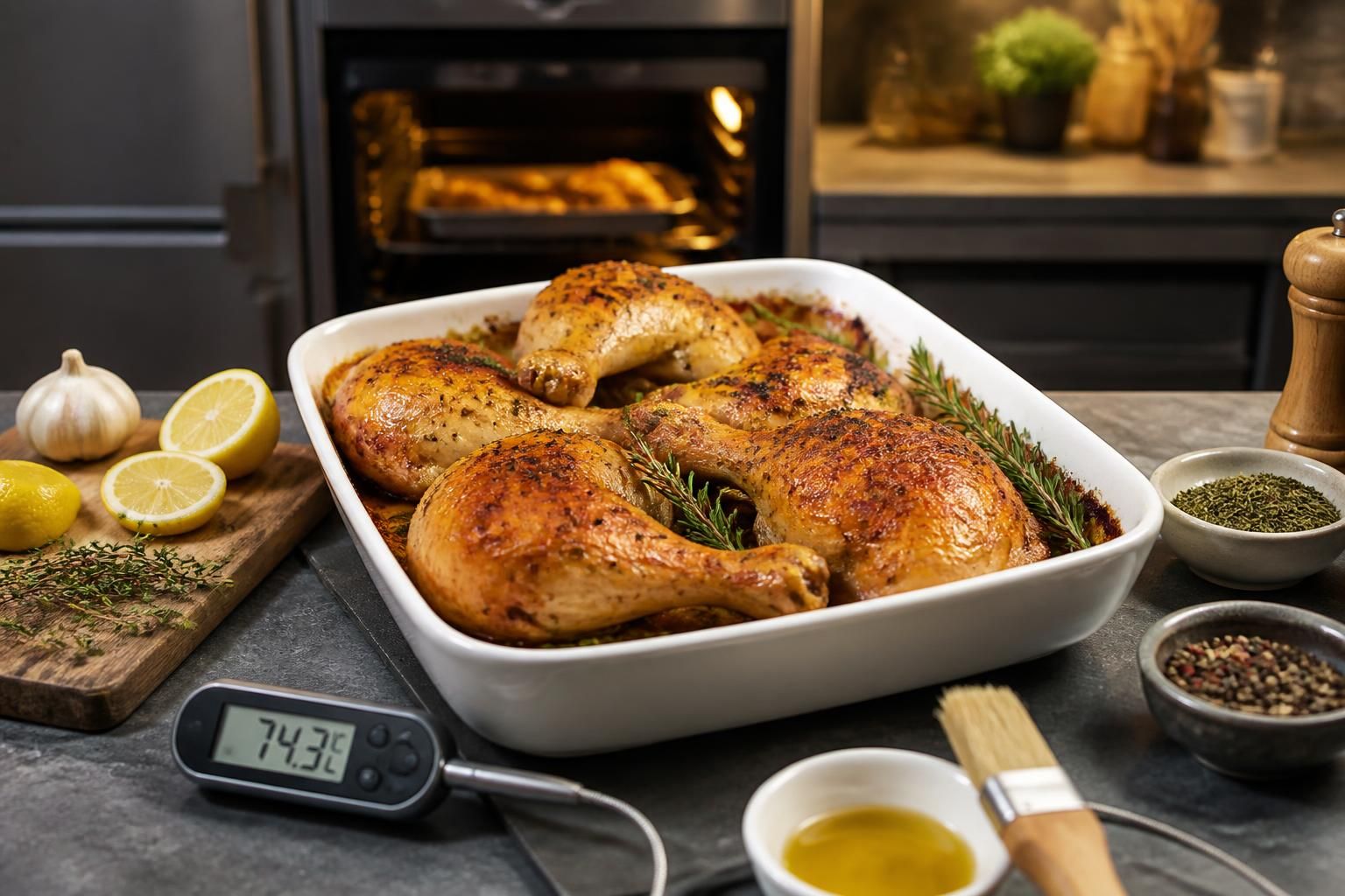 découvrez notre guide pratique pour maîtriser la cuisson parfaite des cuisses de poulet au four et régalez-vous avec des recettes simples et savoureuses.
