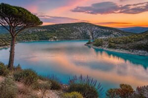 À la découverte du lac d’Esparron : un joyau naturel au cœur de la Provence