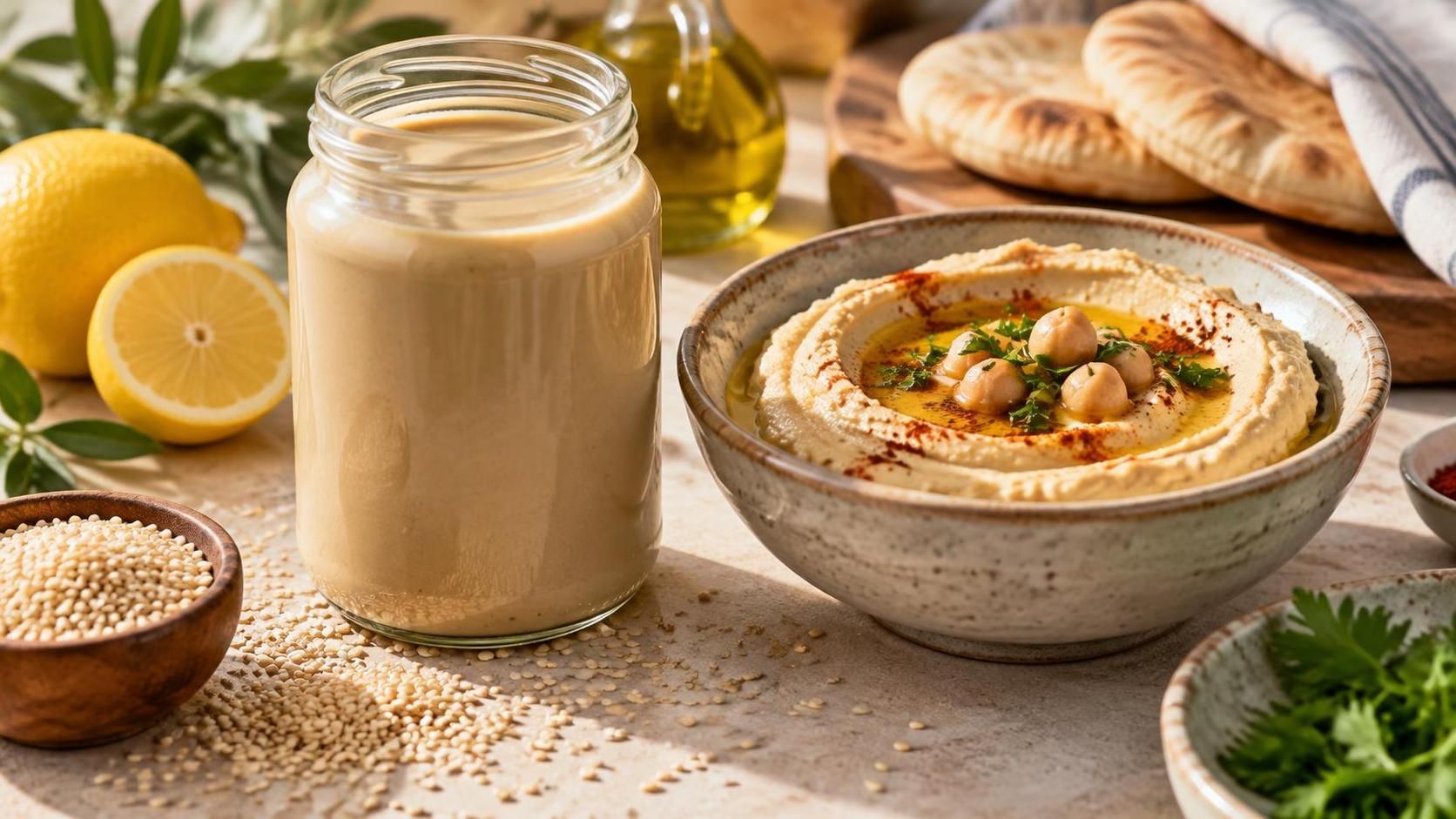 découvrez le tahini chez leclerc, une pâte de sésame incontournable pour vos houmous, sauces et recettes méditerranéennes.